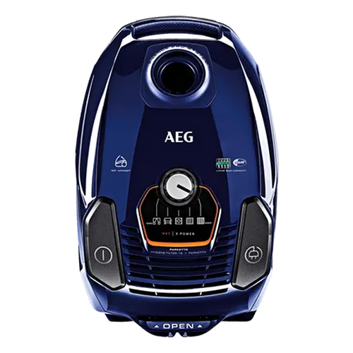 AEG VX7-2-DB, Bagged Cylinder Vacuum Cleaner, Deep Blue