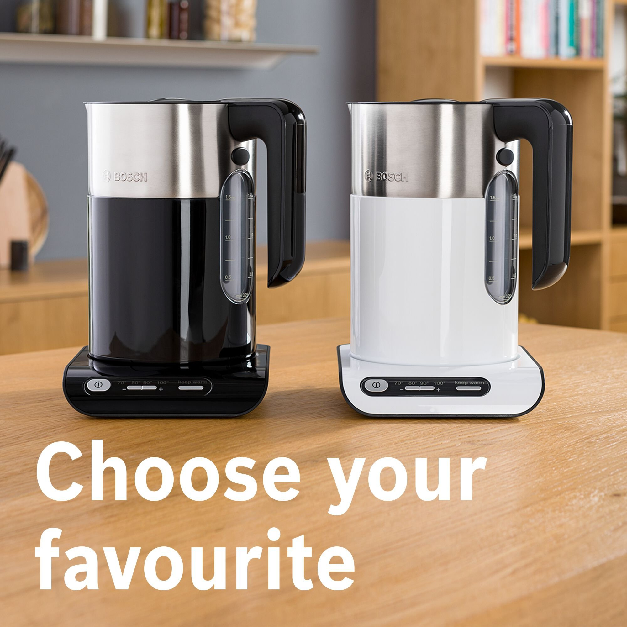 Bosch TWK8633GB Styline 1.5L 3000W Cordless Kettle