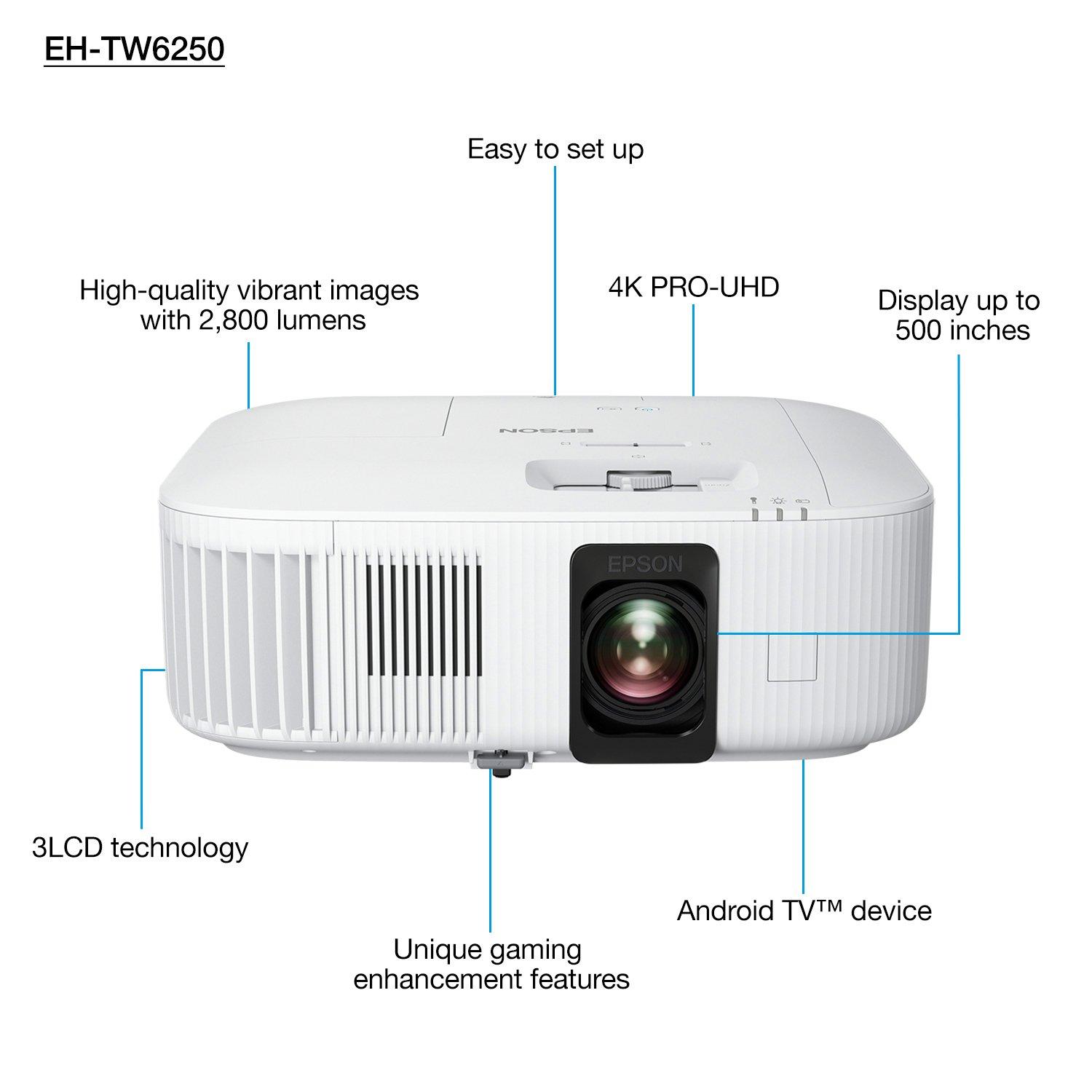 Epson EHTW6250 4K PRO-UHD Home Cinema Projector