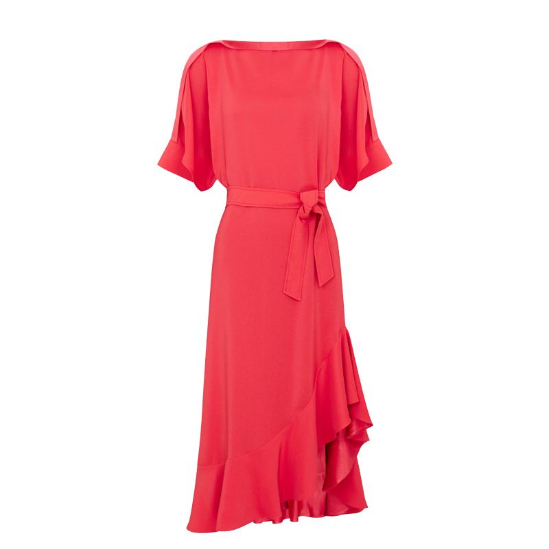 hobbs meera dress raspberry pink