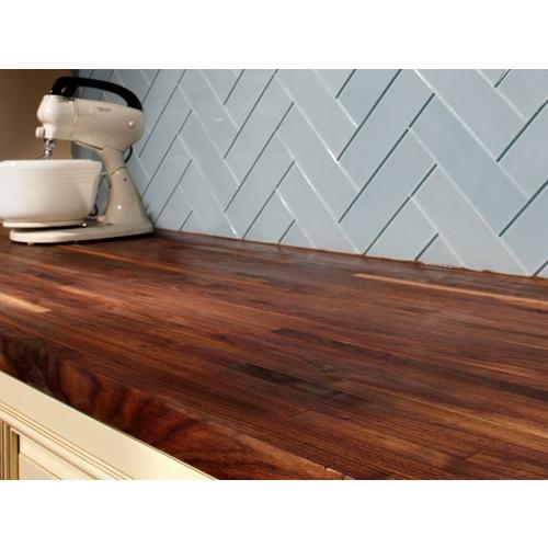 American Walnut Butcher Block Countertop 8ft 96in X 25in