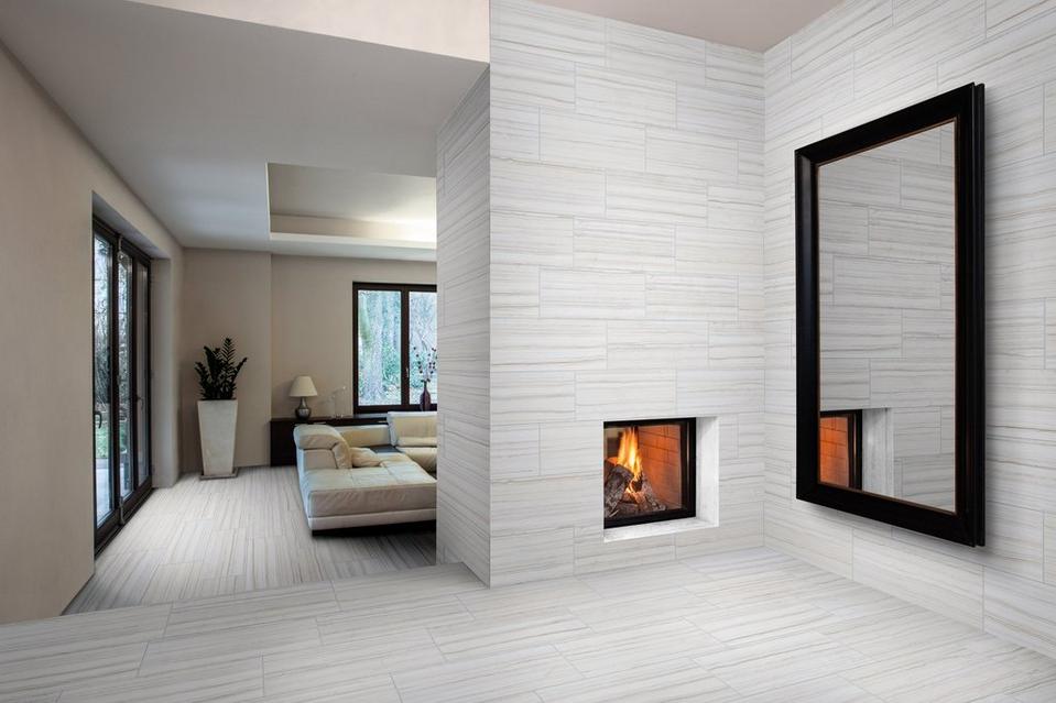 Get Inspired Crisp And Clean White Tile Styles If You Re Leaning Towards The Organic Elements Of Wood That Are Staples In Modern And Farmhouse Looks White Look Tile Can Add This Ever Popular