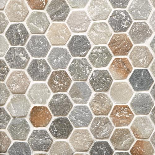 Andes Hexagon Slate Mosaic 12 X 12 100047836 Floor And Decor