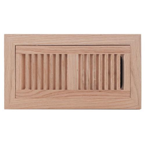 Red Oak Flush Mount Floor Register 4in X 10in 100052810