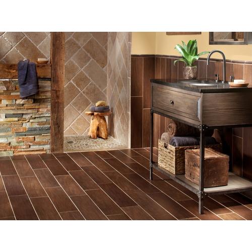 Exotica Walnut Wood Plank Porcelain Tile 6 X 36 100076629 Floor And Decor