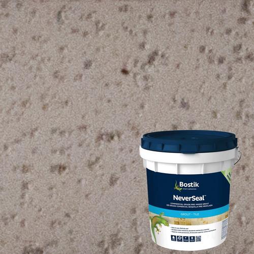 Bostik Neverseal Misty Gray Pre Mixed Commercial Grade Grout 9lb