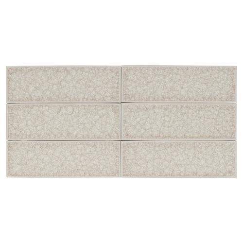 Taupe Crackle Glass Tile - 3 x 9 - 100086339 | Floor and Decor