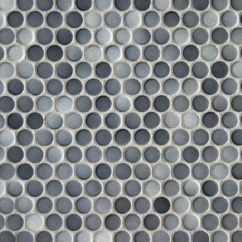 Dark Gray Ii Penny Porcelain Mosaic 10 X 12 100104652 Floor