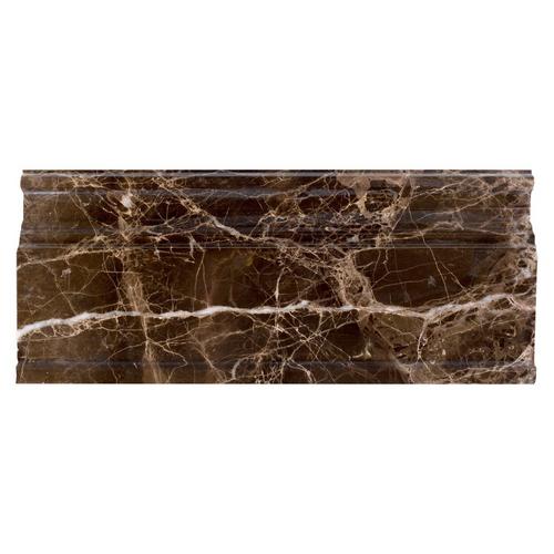 Dark Emperador Marble Base Molding 5 X 12 100156520 Floor And Decor