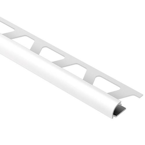 Schluter Rondec Bullnose Edge Trim 3 8in In Bright White Color