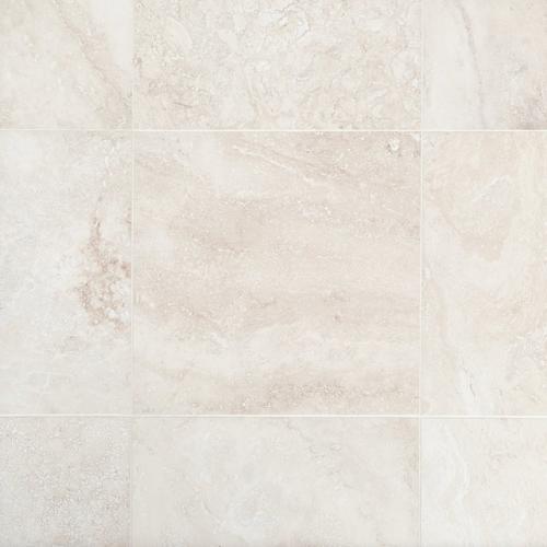 Cascade White Premium Honed Travertine Tile 18 X 18