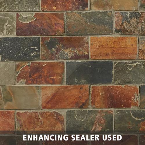 Multicolor Brick Slate Mosaic 12 X 12 100192947 Floor And Decor