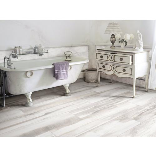 Marthas Vineyard Cottage White Wood Plank Porcelain Tile 8 X 48