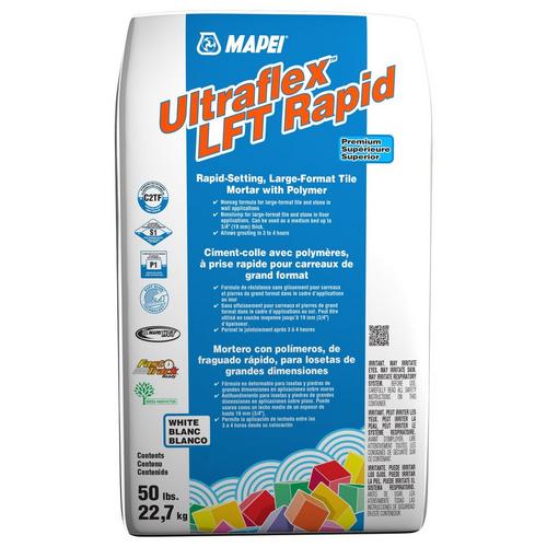 Mapei Ultraflex Lft Rapid Set White Large Format Tile Mortar