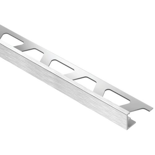 Schluter Jolly Brushed Chrome 1 2in Pvc 8 Ft 2 1 2 In Tile Edging Trim 1 2in 100249341 Floor And Decor