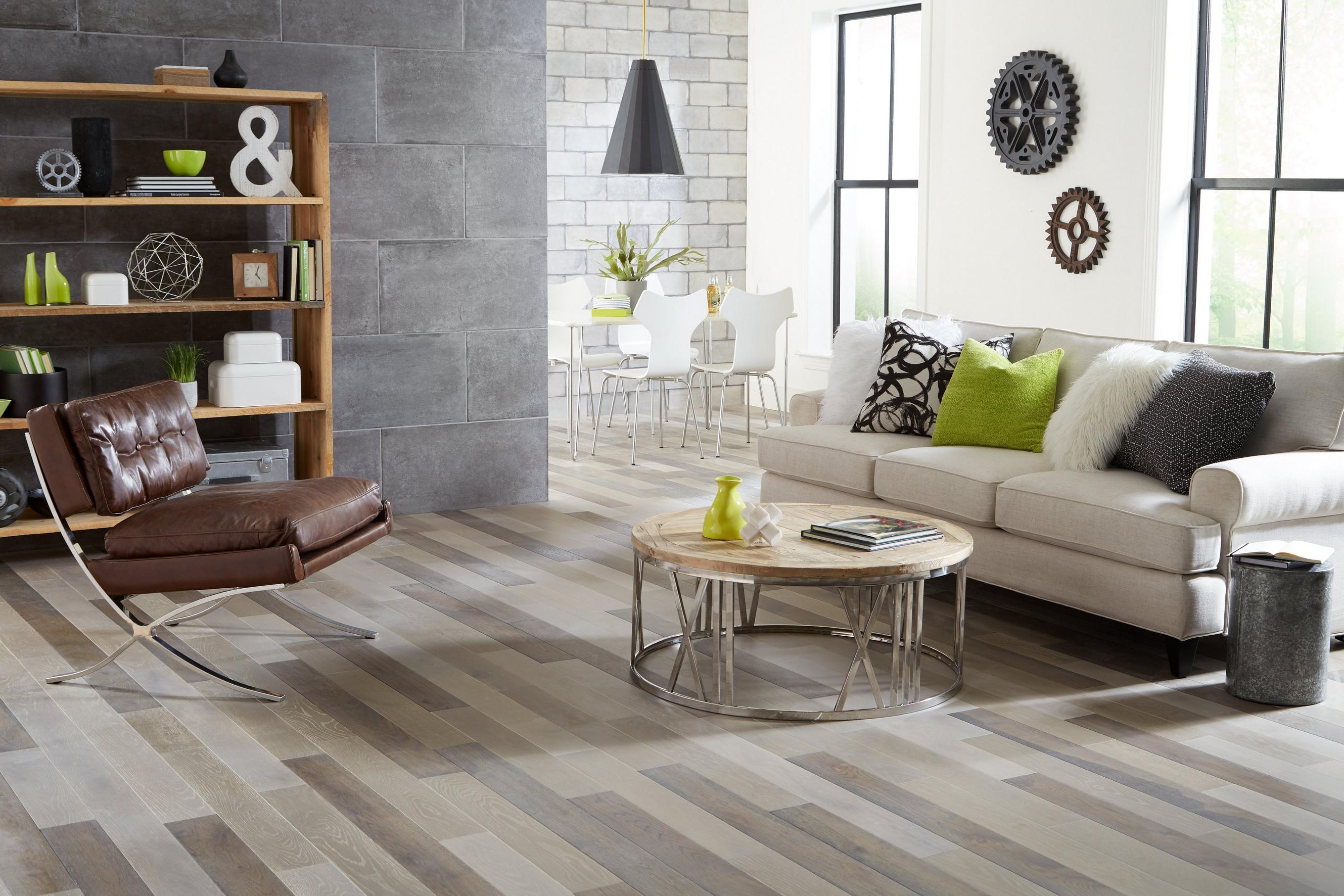 Living Room Gray Laminate Wood Flooring LAMINATE FLOORING