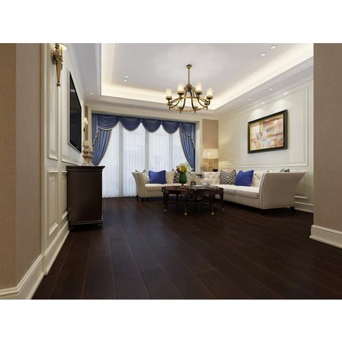 Dark Hampton Hickory Hand Scraped Luxury Vinyl Plank 4 2mm