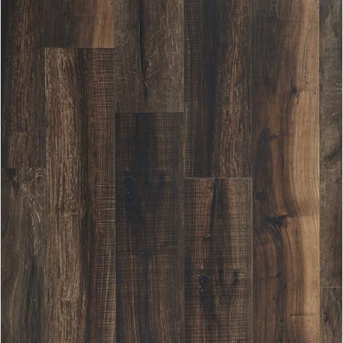 Mixed Mocha Rigid Core Luxury Vinyl Plank Cork Back 6 5mm