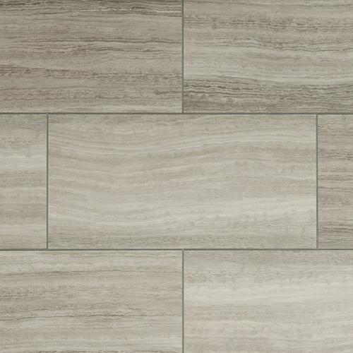 Gray Grouted Rigid Core Luxury Vinyl Tile Cork Back 6 5mm