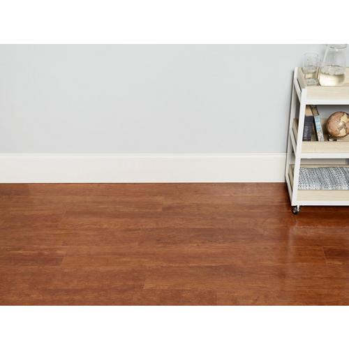 Cherry High Gloss Rigid Core Luxury Vinyl Plank Cork Back 6 5mm 100378884 Floor And Decor