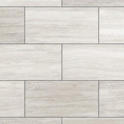 White Grouted Rigid Core Luxury Vinyl Tile Cork Back 6 5mm