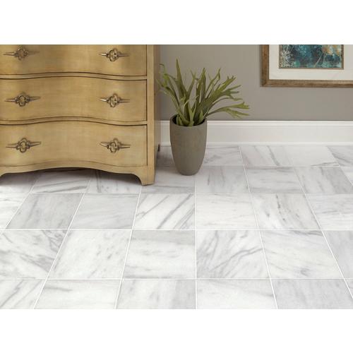 Aurora White Polished Marble Tile 12 X 12 100434406 Floor