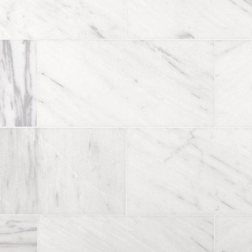 Aurora White Polished Marble Tile 12 X 24 100434414 Floor
