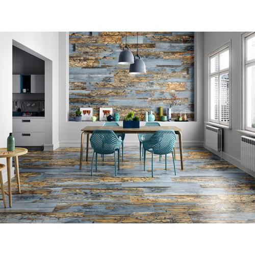 Duke Brown Blue Wood Plank Porcelain Tile 9 X 48 100434497 Floor And Decor