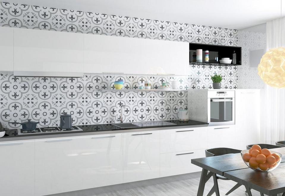 Get Inspired Brighten Your Style With Patterned Tile You Can Use Patterned Tile To Create Visual Interest In A Contemporary Room Choose Bold Pattern Like Floina Gray Ceramic Give Simple