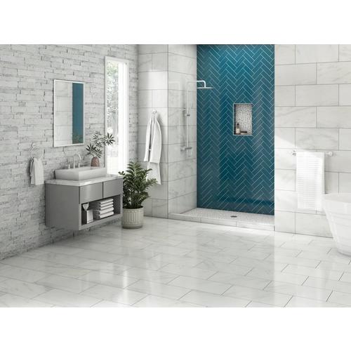 Bianco Mikasso Marble Panel Ledger 6 X 24 100434380 Floor And Decor