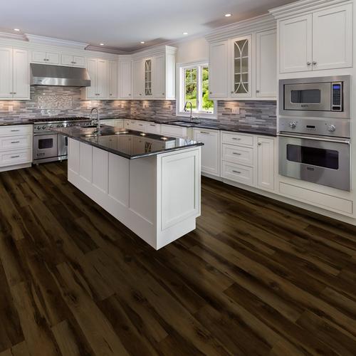 Spalted Walnut Rigid Core Luxury Vinyl Plank Cork Back 6 5mm
