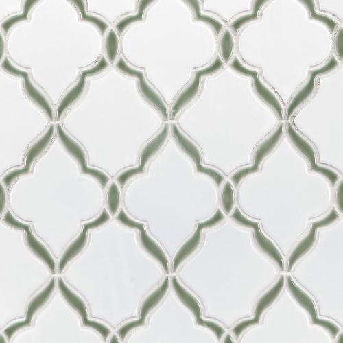 Victorian Vine Porcelain Mosaic 13 X 17 100498823 Floor And