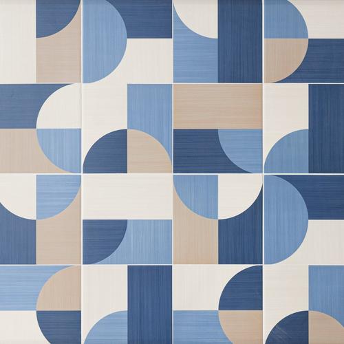 Moon Decorative Blue Porcelain Tile 17 X 17 100505346 Floor And Decor