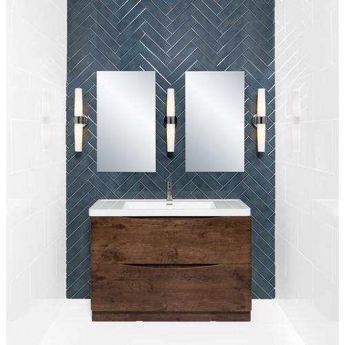 La Belle Antique Blue Polished Ceramic Tile 3 X 12 100507706
