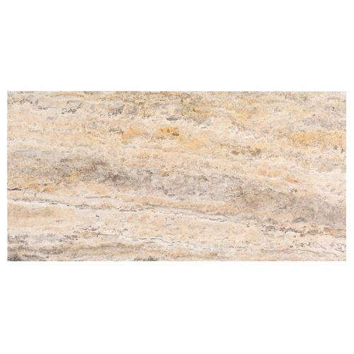 Silver Coral Polished Travertine Tile 12 X 24 100518612