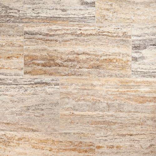Silver Coral Polished Travertine Tile 12 X 24 100518612
