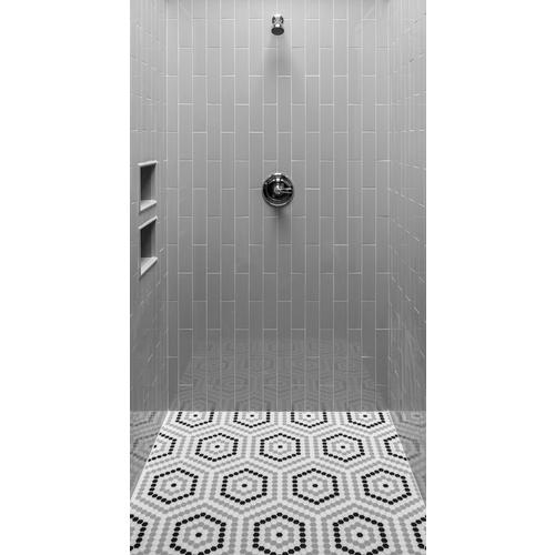 Retro 1 In Hexagon Porcelain Mosaic 12 X 20 100566405 Floor And Decor