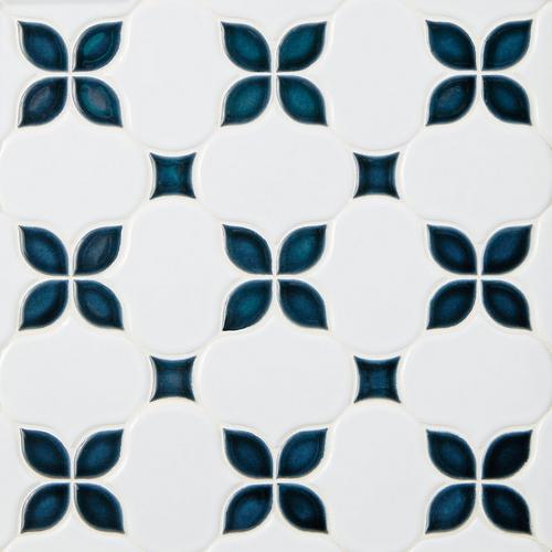Iris Anchors Polished Porcelain Mosaic 12 X 12 100566413