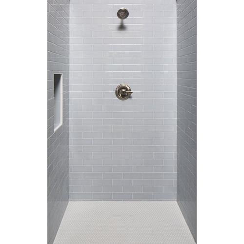 Unglazed White Penny Porcelain Mosaic 12 X 12 100465327