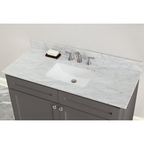 Bianco Carrara Marble 49 In Vanity Top 49in 100583954 Floor And Decor