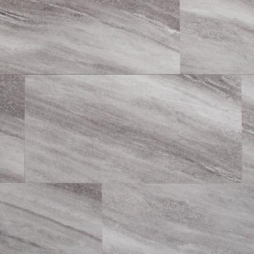 Silver Fantasy Gray Rigid Core Luxury Vinyl Tile Foam Back 5mm