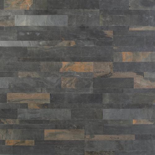 Forest Multi Color Slate Peel And Stick Ledger Panel 6 X 24