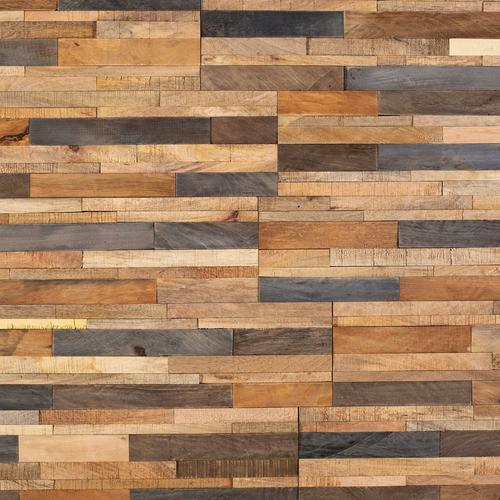 Tropical Mix Peel And Stick Reclaimed Wood Wall Panel 6 X 24 100587138 Floor And Decor