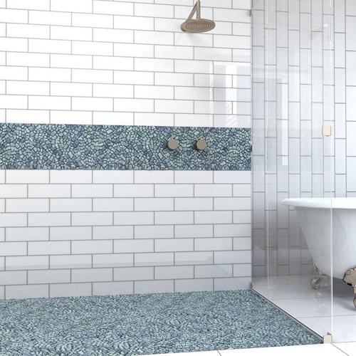 Crystal Cove Glass Pebble Mosaic 12 X 12 100618800 Floor And