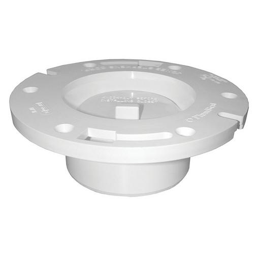 Jones Stephens 3in X 4in Pvc Closet Flange With Knockout 3in X