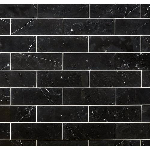 Nero Polished Marble Tile 4 X 12 Floor And Decor