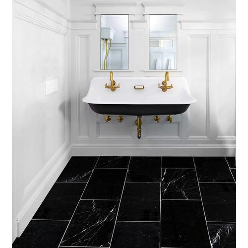 Sable Black Polished Marble Tile 12 X 24 Floor And Decor
