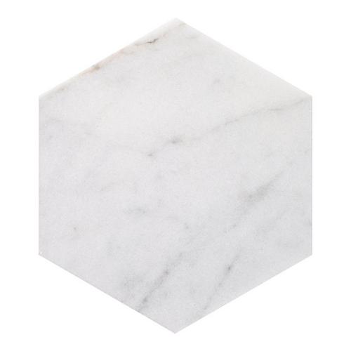 Bianco Blanco Hexagon Polished Marble Tile 10 X 12 100698232 Floor And Decor