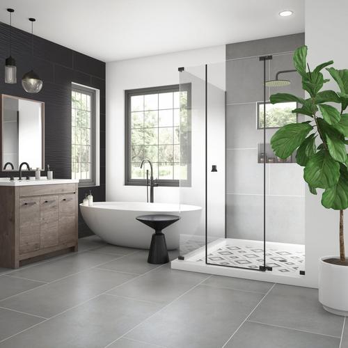 Onda Black Matte Ceramic Tile 10 X 30 100609890 Floor And Decor