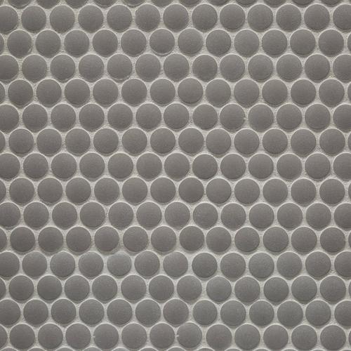 Matte Gray Porcelain Penny Mosaic 11 X 11 100831940 Floor And Decor